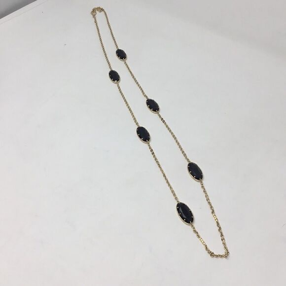 Polished Stone Station Necklace (G2) - Picture 3 of 6